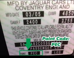 Paint Code For Your Jaguar