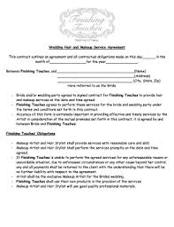 26 printable wedding contract template