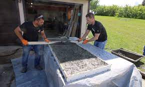 It's also more dynamic and handles wear and tear, especially outdoors, better than laminate tile and other commodity countertop materials. How To Make Concrete Counters For An Outdoor Kitchen Diy Pete