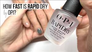 how fast is rapid dry by opi demo