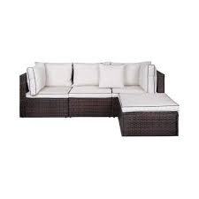 tazz 4 piece rattan outdoor sectional