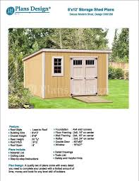 Modern Roof Style Shed Plans