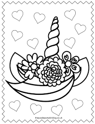 Add stickers and color with patterns. Super Sweet Unicorn Coloring Pages Free Printable Colouring Book
