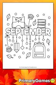 september coloring page free