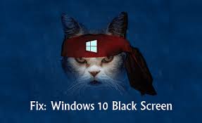 fix black screen issue on windows 10