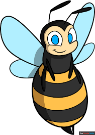 how to draw an easy bee really easy