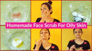 homemade face scrub for oily skin