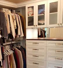 functional walk in closet and sitting room