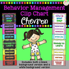 Behavior Clip Chart Chevron In 2019 Behavior Clip Charts