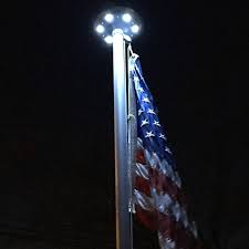 Titan Solar Flagpole Light Made In Usa Grand New Flag