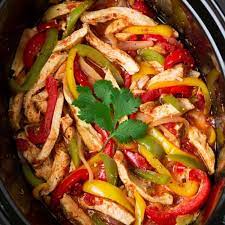 Slow Cooker Chicken Fajitas Healthy gambar png
