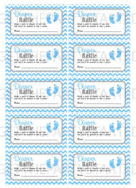 Diaper Raffle Tickets Printable Baby Shower Raffle Tickets Grey