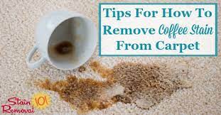 remove coffee stain from carpet