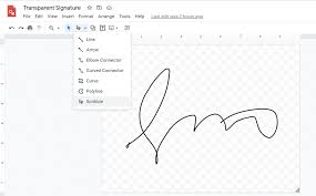 how to create a transpa signature