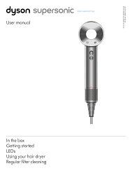 dyson supersonic user manual hair