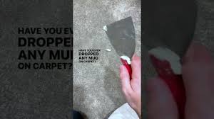 clean drywall mud off carpet pro tip