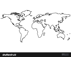 World Map Stencil World Maps