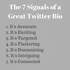 In their bio, they have written their . 7 Key Ingredients Of A Great Twitter Bio Easy To Do Tips