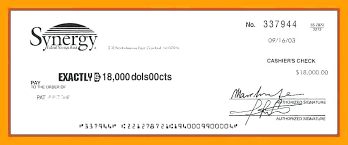 Donation Check Template Oversized Free Large Blank Word