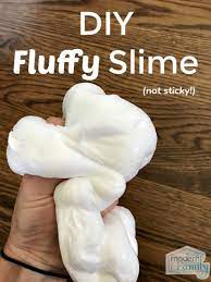 fluffy slime recipe non sticky slime