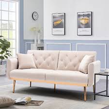 Velvet Accent Sofa Loveseat Sleeper