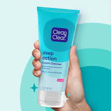 deep action cream cleanser clean clear