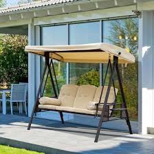 Alfresco 3 Seater Swing Chair With Cup