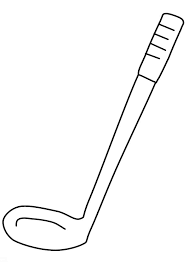 You are viewing some spoon page sketch templates click on a template to sketch over it and color it in and share with your family and friends. Coloring Pages Golf Stick Coloring Page