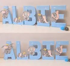 Dumbo Letters Handpainted Baby Nursery