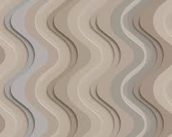 dekens wallpaper stripes beige brown