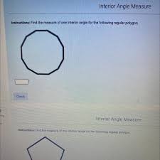 find the mere of one interior angle