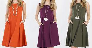 Margot knit dress an essential dress with easygoing style. Women S Swing Dress W Pockets Only 9 99 On Zulily Plus Sizes Included Hip2save