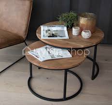 The sauder soft round coffee table is a great choice for someone who wants to create a thoroughly modern space. Modern Round Nesting Coffee Tables Shiva Online To Shop Living Shop Webshop