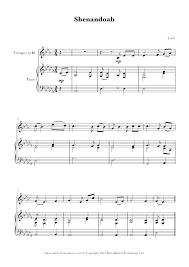 Or browse results titled : Shenandoah Sheet Music For Trumpet 8notes Com