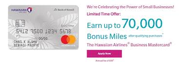 hawaiian business card bonus