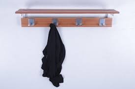 vintage wall coat rack in chrome and 8