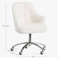 Related:computer chair desk chair with wheels desk chair casters office chair wheels desk chair white. Polar Bear Faux Fur Tufted Desk Chair Desk Chair Pottery Barn Teen