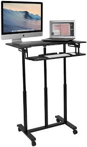 We're sharing affordable options to shop now, in multiple heights that are the best standing desks for your home or office, according to experts. Rife Mobile Standing Desk With Wheels Rolling Sit Stand Workstation F Display Stands India