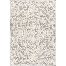 shire gray ivory traditional 8x10 rug