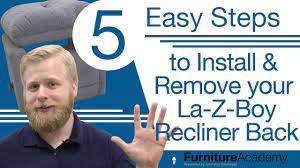 remove your la z boy recliner back