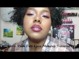 pixie pink makeup tutorial full face