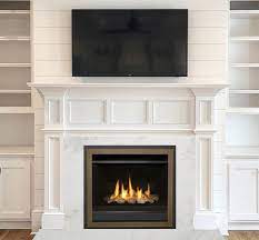 Cotton White Marble Fireplace Surround Kit