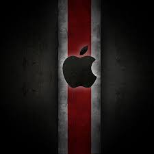 red apple logo hd phone wallpaper