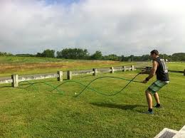 Take whatever you can get but a 2.5 inch hose is good size (go bigger or smaller depending on how hard you wanna train). Craftybridge Hose Battle Rope No Equipment Workout Battle Ropes Diy Workout