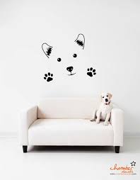Cute Dog Wall Decal Dog Decor