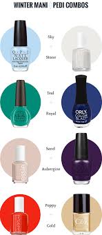 Either way, knowing what's what when it comes to nails can get confusing, so we've gone ahead and answered. Mani Pedi Color Combinations For Winter And Holidays Nail Color Combos Nail Color Combinations Nail Polish Combinations