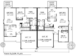 Multi Family Plan 73487 Ranch Style