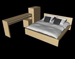 ikea malm bedroom furniture set 3d