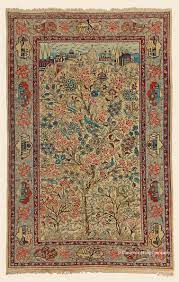 kashan garden rug central persian