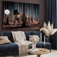 photo art elephant time canvasbutik com